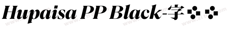 Hupaisa PP Black字体转换